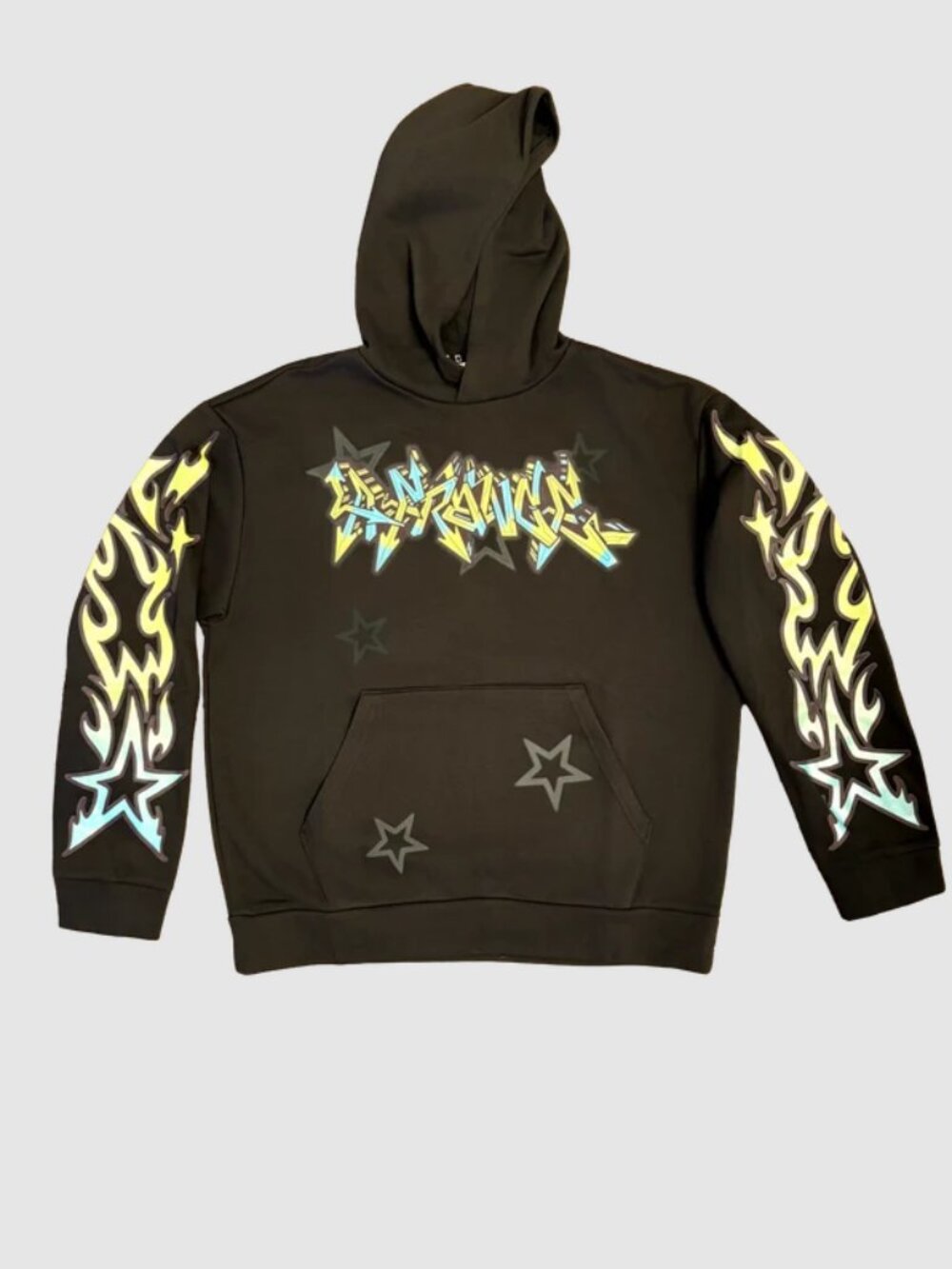 Puma LaMelo LaFrance Reflections Stars Graphic Hoodie Black Size Medium